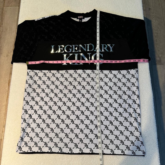 Men's Twenty Three Black and White T-Shirt 3XL Black White - Picture 3 of 5